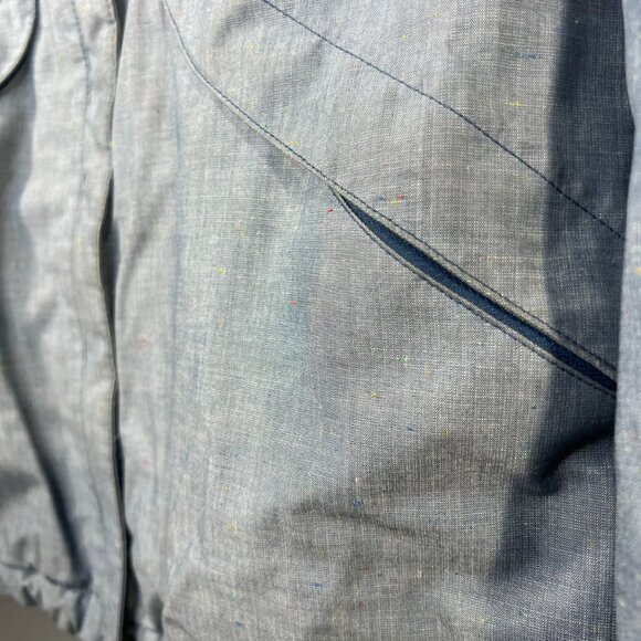 The North Face Jacket Womens XL Fleece sherpa Blue Dryvent Inlux Parka Rain Coat - Picture 3 of 9